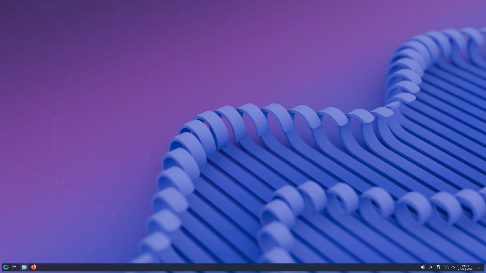 Pulpit CachyOS z KDE Plasma