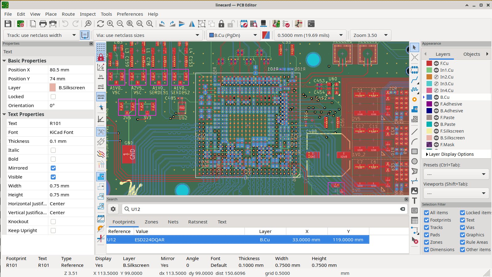 Edytor płytek PCB w programie KiCad